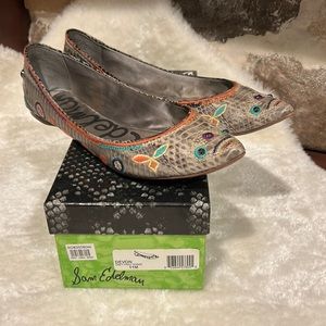Sam Edelman grey print snake unique shoes